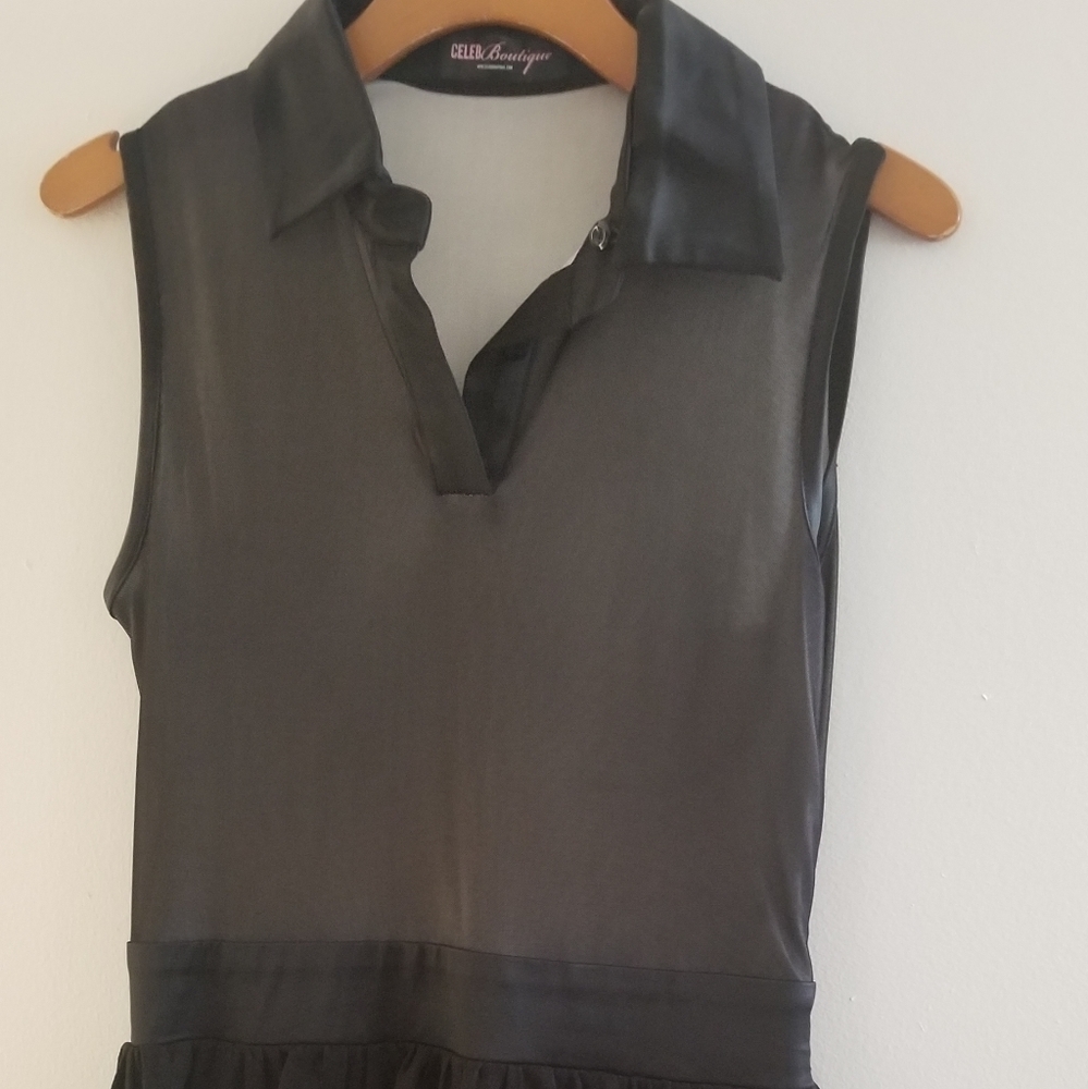 Colored black flarecdress